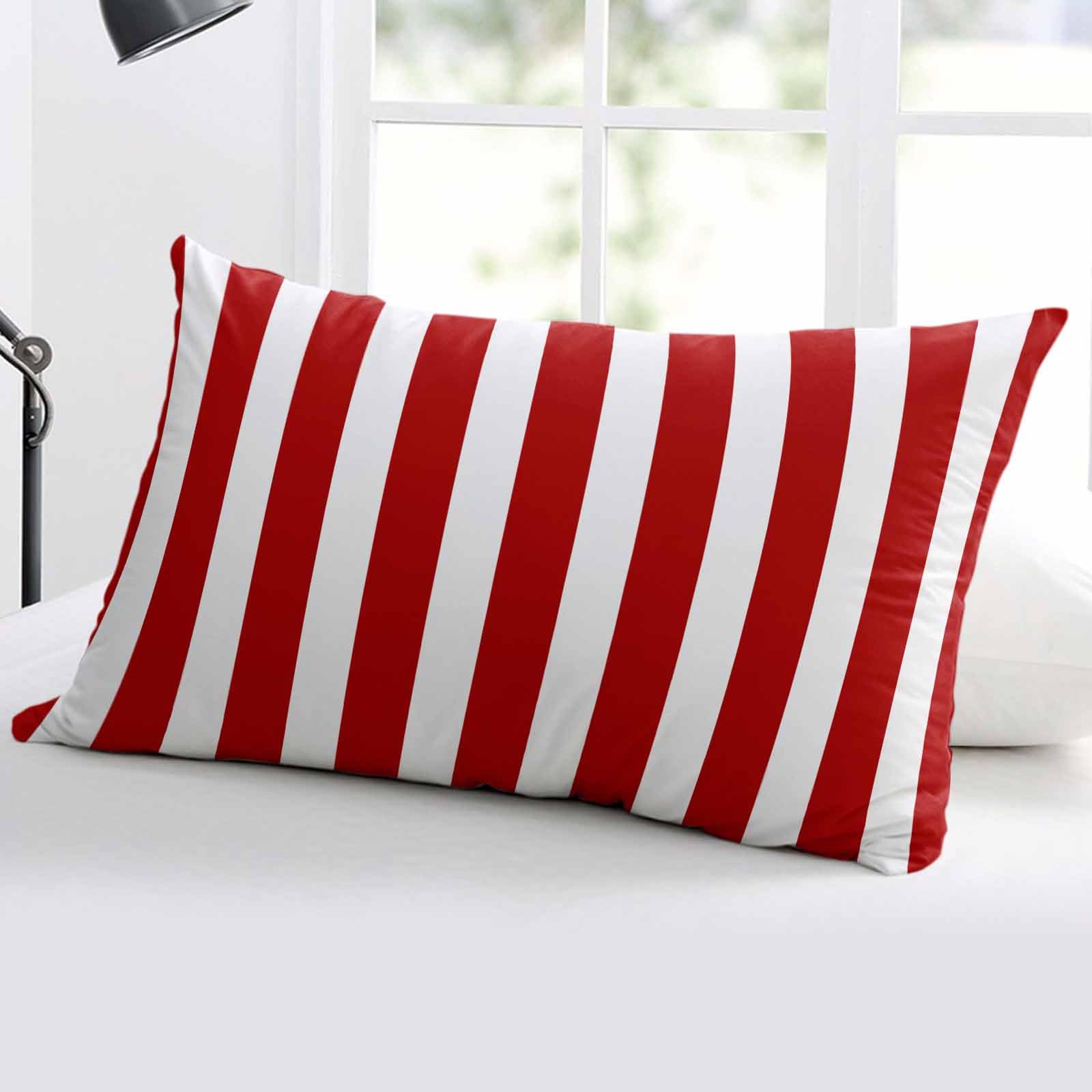 枕 Cushion Cover red line Amazon.com: DecorLovee Red Striped Pillow Covers, Linen Long Throw