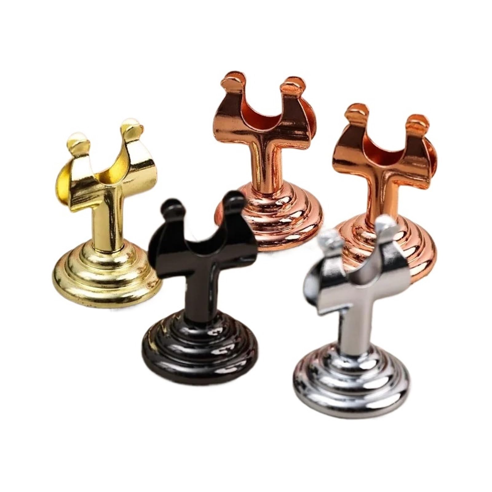 Lujauey Memo Clip Holder 6Pcs Portable Business Card Holder Table Number Clip Detachable Stand For Wedding Party Decoration for Wedding Party Office Memo(Sliver)