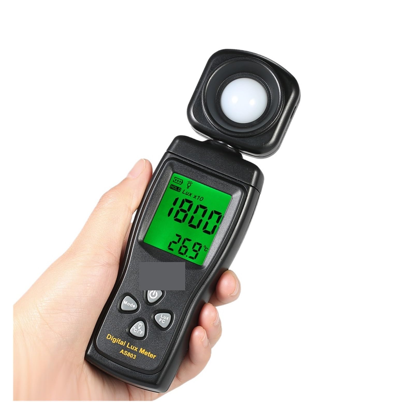 Spectrometer, Mini Digital Lux Meter LCD Display Handheld Illuminometer Luminometer Photometer Luxmeter Light 0-200000