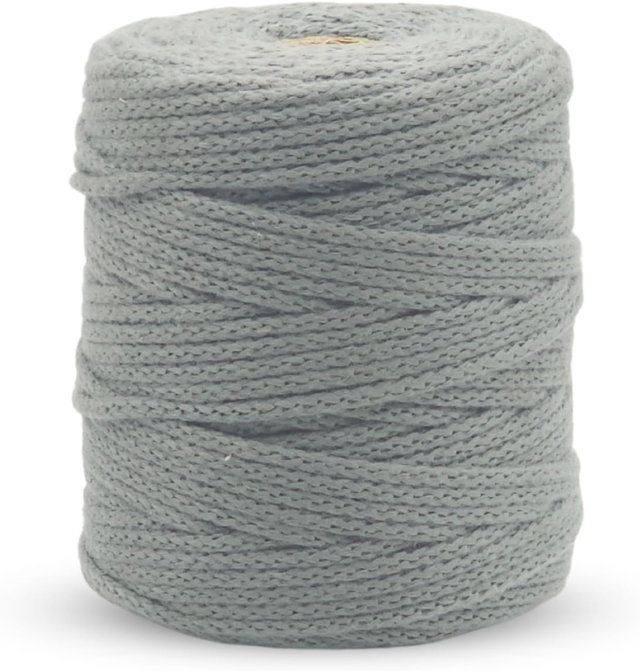 Off White Knitted Macrame Cord 4mm x 109Yards, Macrame Rope, Cotton Like Cord for Wall Hanging, Plant Hangers, Christmas Crafts, Knitting