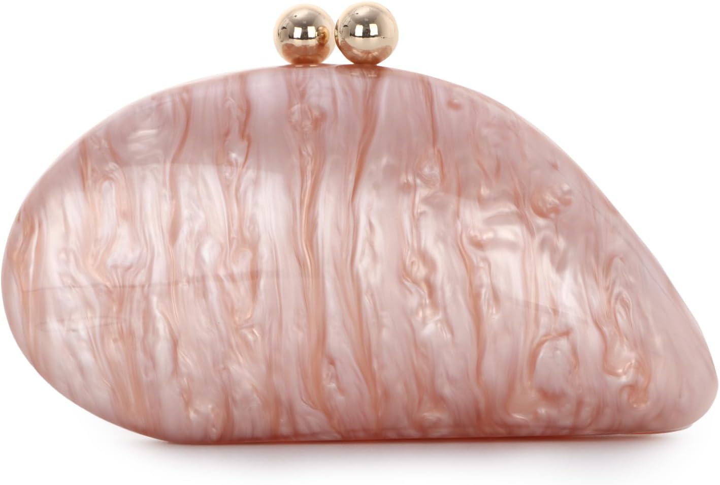 SUKUTU Acrylic Shell Shaped Bag Luxury Evening Clutch Bag Glitter Marble Handbag with Chain for Prom Wedding Party Cocktail