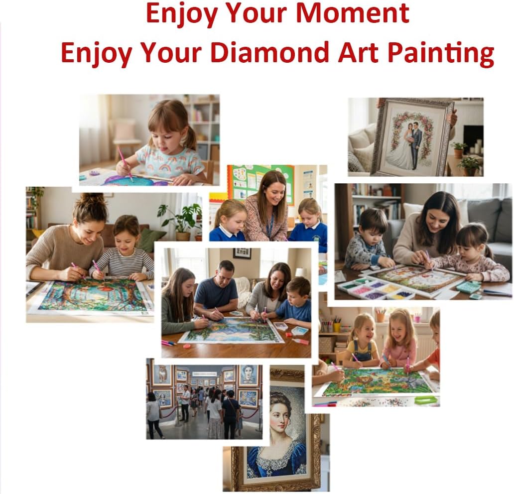 DIY Diamond Art Painting for Custom Photo Sparkling 5D Diamond Painting Kits Ideal for Personalized Gift & Home Décor (29.5x39.4in (75x100cm), Round Drills)