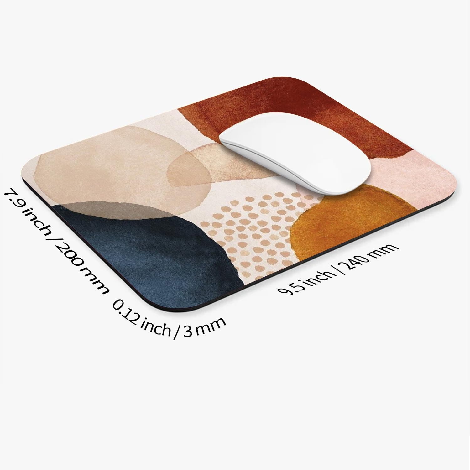 Square Mouse Pad Abstract Marble 2,Personalized Premium-Textured Custom Mouse Mat Design,Washable Mousepad Cloth,Non-Slip Rubber Base Computer Mouse Pads for Wireless Mouse image 2