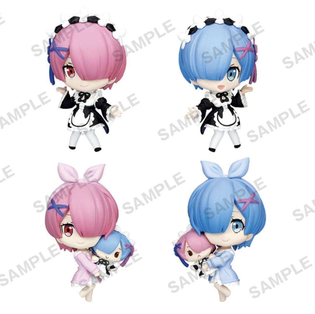 Amazon.co.jp: ☆1191 Re ゼロ ラムとレム フィギュアRICH 誕生日生活