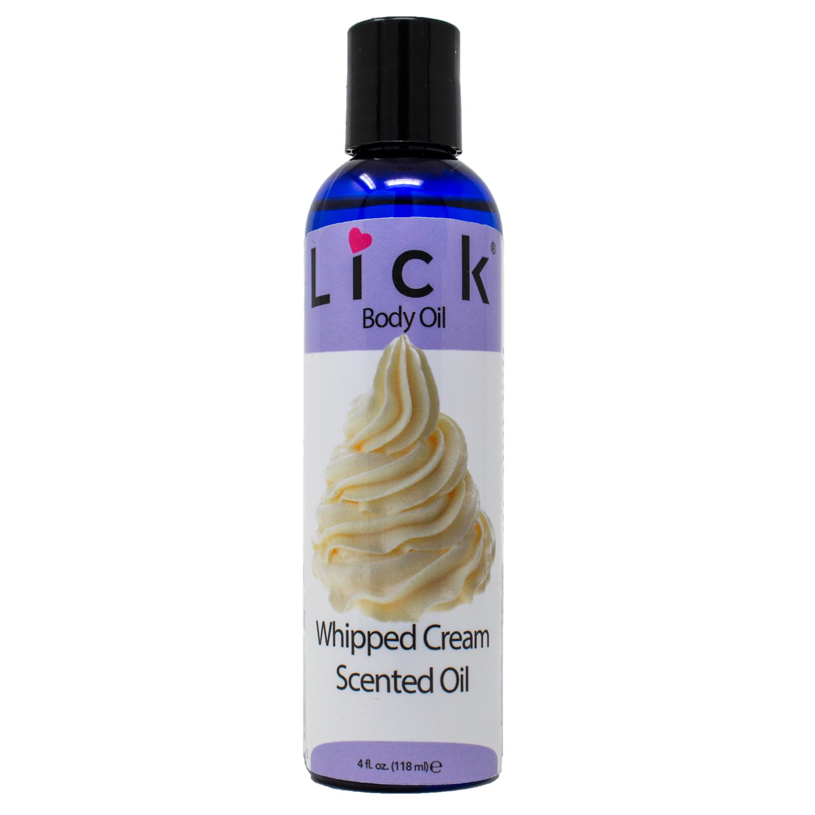 LICK Whipped Cream Scented Body Oil - Luxurious Hydrating Oil for Radiant Skin, Enriched with Natural Castor, Almond, Jojoba Oils, Vitamin E. Ideal for Women, Daily Care 4 fl oz.