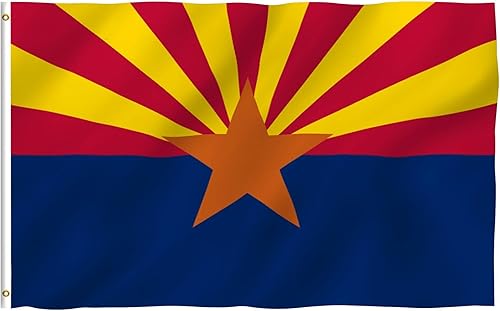 Bandera con los estados de EEUU Arizona