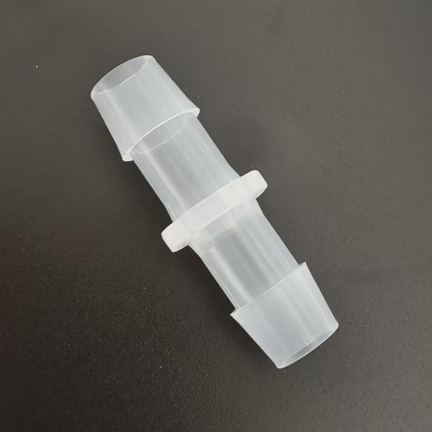 Plastic Hose Barbed Fitting Equal Straight Barb Connectors Clear PP Plastic for Laboratory Biochemical Analytical Instruments Food Machinery 50-Pack (12.7mm 1/2'')