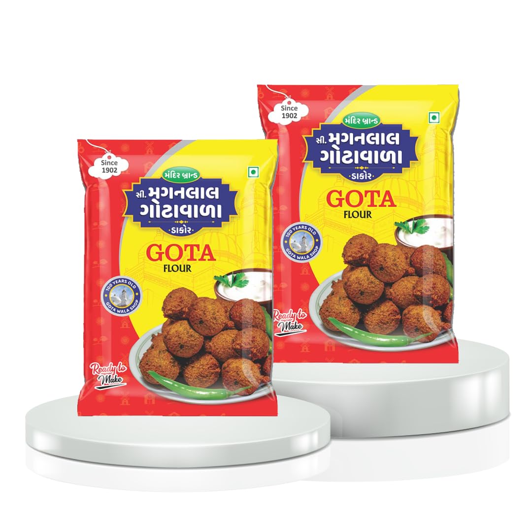 C.M. GOTAWALA Original C.Maganlal Gotawala Dakor Gota Flour Mix - Ready To Cook Gota Flour Mix- Gujarati Snack Food (400Gm) Pack Of 2 (B0BS6SLL6Y) Amazon Price History, Amazon Price Tracker