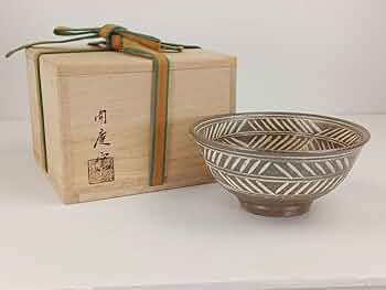 Amazon.co.jp: 茶道具 聞慶窯 新高麗彫 三島茶碗 共箱 : ホーム