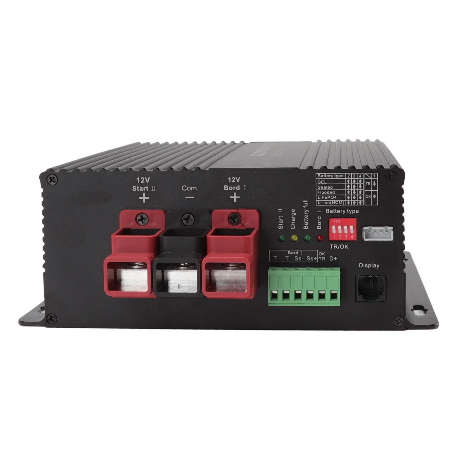 FTVOGUE Cargador de Batería de CC a CC, Controlador Solar de Aleación de Aluminio con Conexión de Aplicación Móvil 12V 30A Ideal para Automóviles y Vehículos Recreativos (B2B1230)