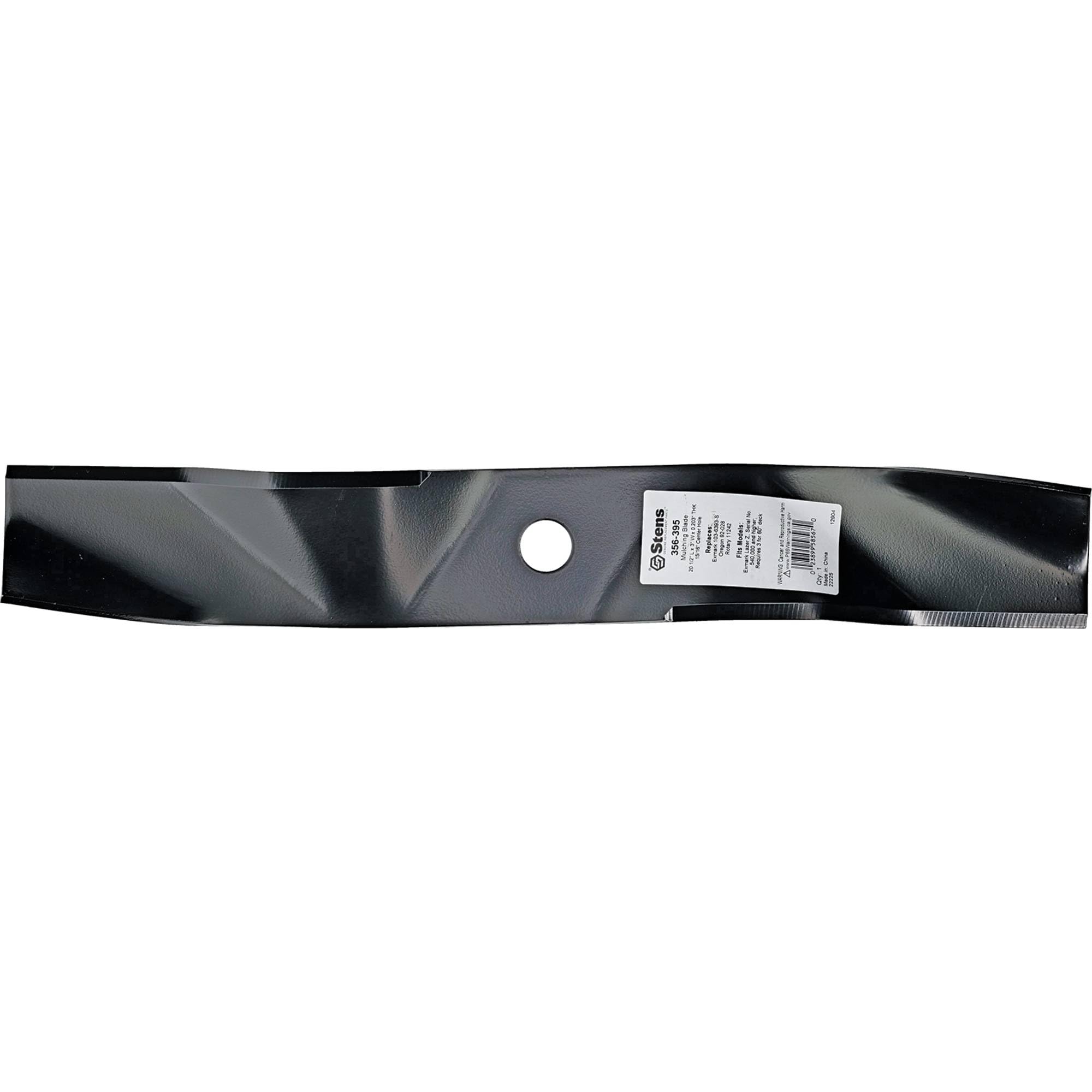 Stens 356-395 Mulching Blade Compatible with/Replacement for Exmark Lazer Z, Serial No. 540,000 and Higher; Requires 3 for 60" Deck 03-6383, 103-6383-