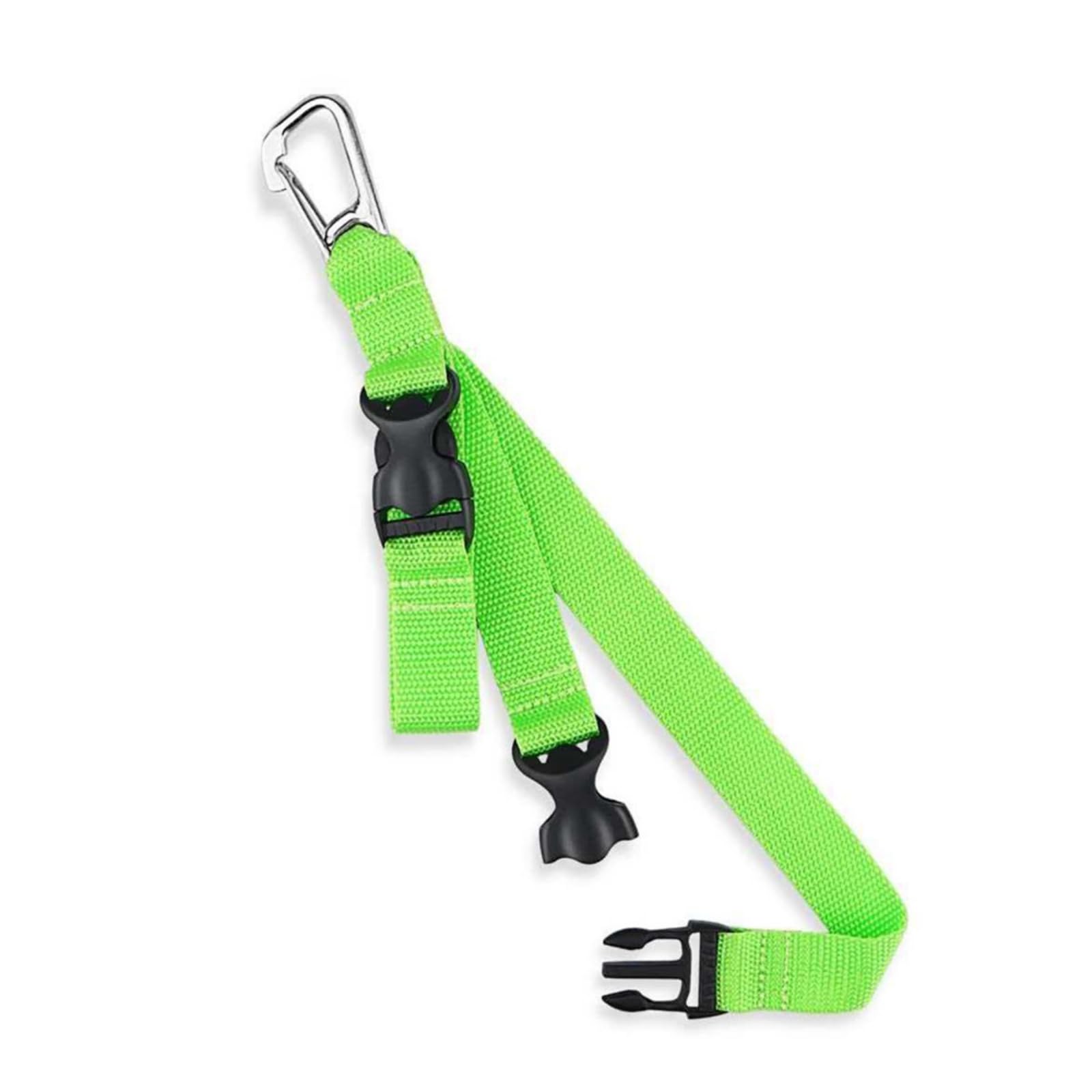 Hellery Diving Fin and Diving Visor Strap Fast-Release Buckles Accessory Clip Strap Stainless Steel Scuba Fin Holder for Divers, Array, Green, 28cm