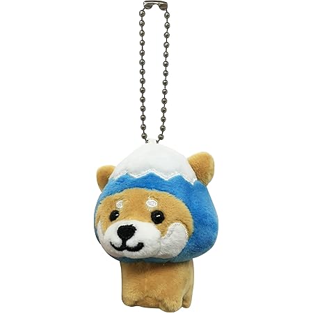 Amazon Co Jp 旅するマメしば ぬいぐるみキーホルダー かわいい ぬいぐるみ ふわふわ 犬 柴犬 豆柴 おもちゃ 癒し 富士山バージョン ブルー おもちゃ