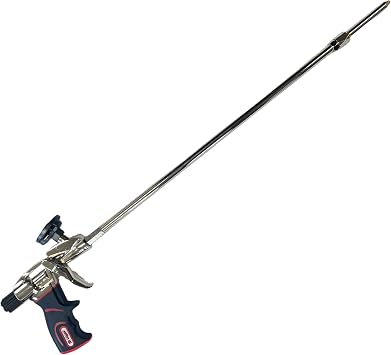 Kraken Bond PRO Spray Foam Gun - 24" 2 ft - 1 Pack - Non-Stick Teflon Coated Basket, Long Nozzle, 360 Swivel Tip, Aluminum Body - Perfect for Homeowners and Professionals