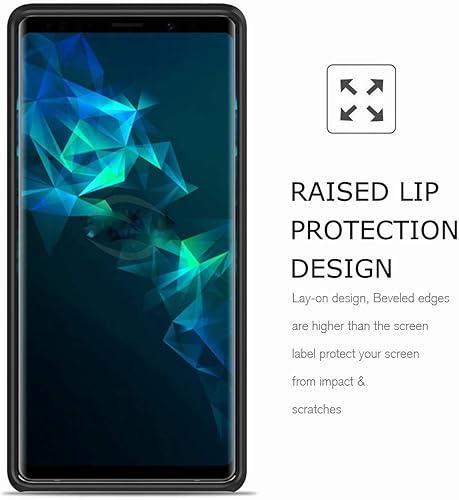 Miniatura 5 de Funda para Galaxy Note 9, resistente a los golpes, de goma, híbrida, resistente, con ranura para tarjeta de crédito de identificación, compatible