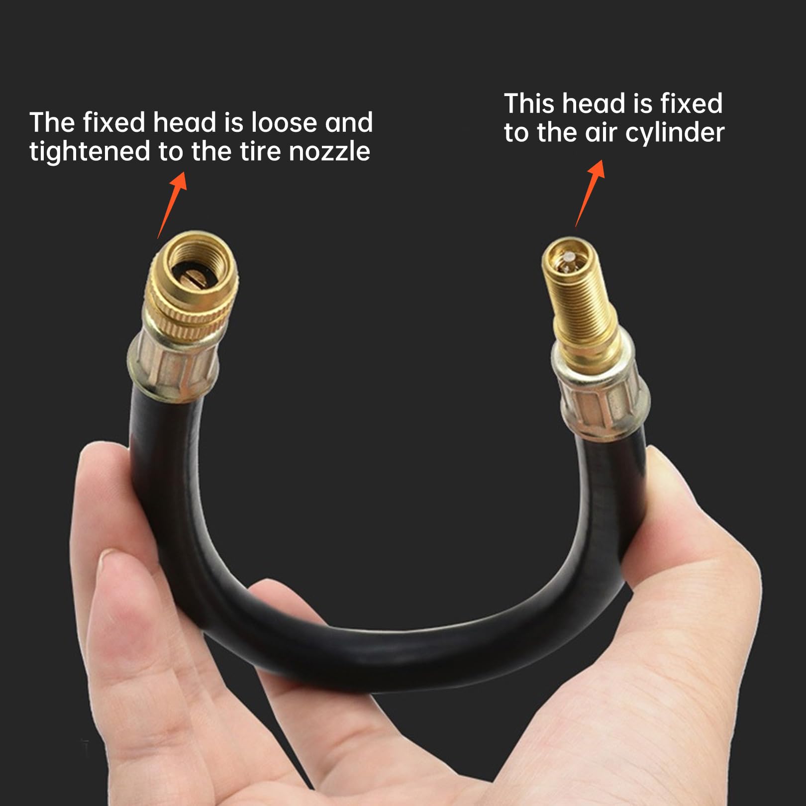 2 Stk Ventilverlängerung Autoventil Verlängerung,Reifenventilverlängerung 100mm,Flexible Tire Valve Extenders,Reifenventil Verlängerung Adapter,Gummi Reifen Ventilverlängerung für Auto Scooter Fahrrad - 4