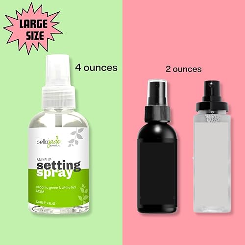 Miniatura 2 de Bella Jade - Spray para fijar la cara para maquillaje de larga duración espray hidratante de acabado Dewey para maquillaje + té verde orgánico y MSM
