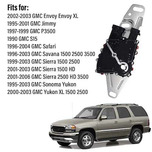 Miniatura 6 de Interruptor de posición neutra y lámpara de respaldo para Chevy Cadillac GMC Escalade Astro Silverado 3500 Sierra1500 Envoy Yukon H2 reemplaza