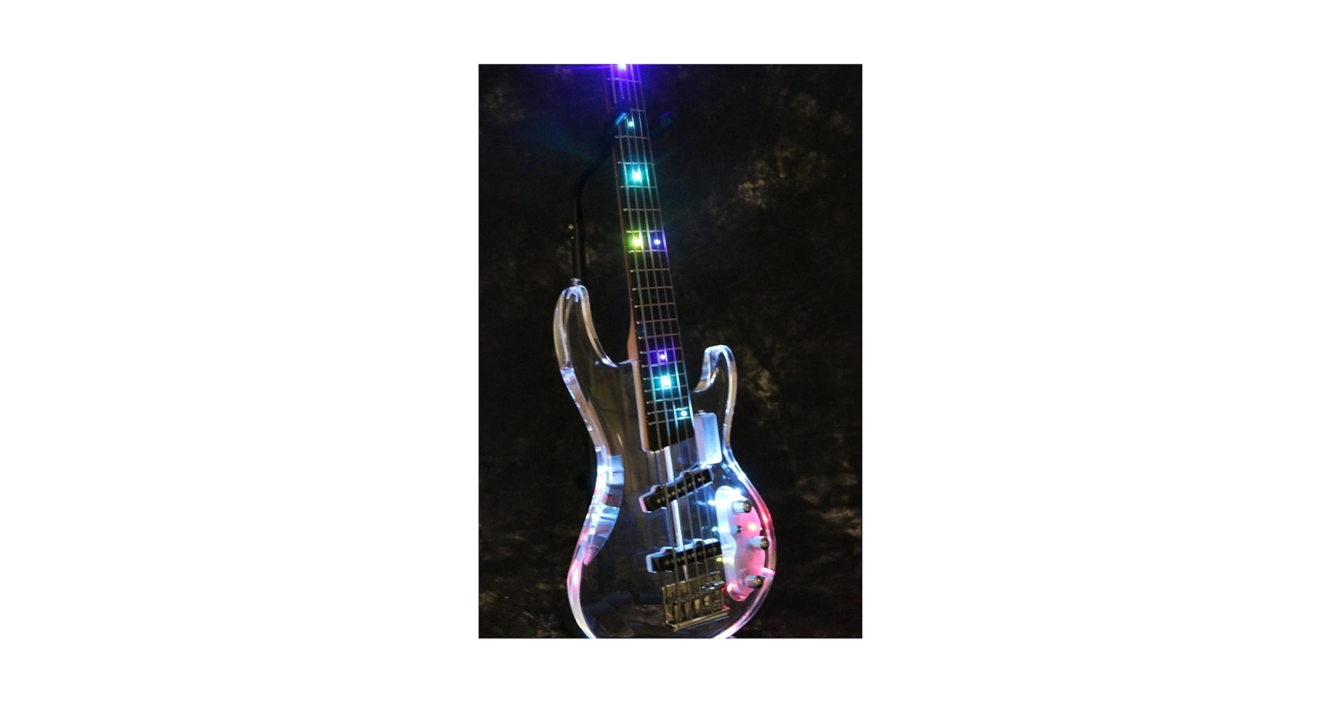本日ラスト‼️透明エレキベース 5弦 LEDライト付き 本日ラスト‼️透明エレキベース 5弦 LEDライト付き 5 Strings