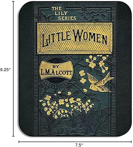 Little Women by Louisa May Alcott - Alfombrilla para mouse (página de título). Alfombrilla de mouse literaria con diseño de libro, regalo literario