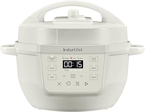 Instant Pot 4QT RIO Mini 7-in-1 Multi-Cooker, Pressure Cooker, Slow cook, Sauté, Steam, Rice Maker, Yogurt, & Warmer, Sea Salt, 4 Quarts