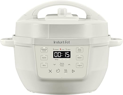 Instant Pot 4QT RIO Mini 7-in-1 Multi-Cooker, Pressure Cooker, Slow cook, Sauté, Steam, Rice Maker, Yogurt, & Warmer, Sea Salt, 4 Quarts