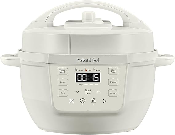 Instant Pot 4QT RIO Mini 7-in-1 Multi-Cooker, Pressure Cooker, Slow cook, Sauté, Steam, Rice Maker, Yogurt, & Warmer, Sea Salt, 4 Quarts