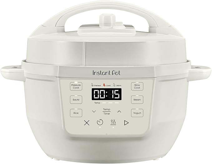 Instant Pot 4QT RIO Mini 7-in-1 Multi-Cooker, Pressure Cooker, Slow cook, Sauté, Steam, Rice Maker, Yogurt, & Warmer, Sea Salt, 4 Quarts