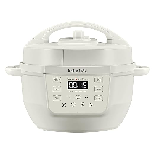 Instant Pot 4QT RIO Mini 7-in-1 Multi-Cooker, Pressure Cooker, Slow cook, Sauté, Steam, Rice Maker, Yogurt, & Warmer, Sea Salt, 4 Quarts