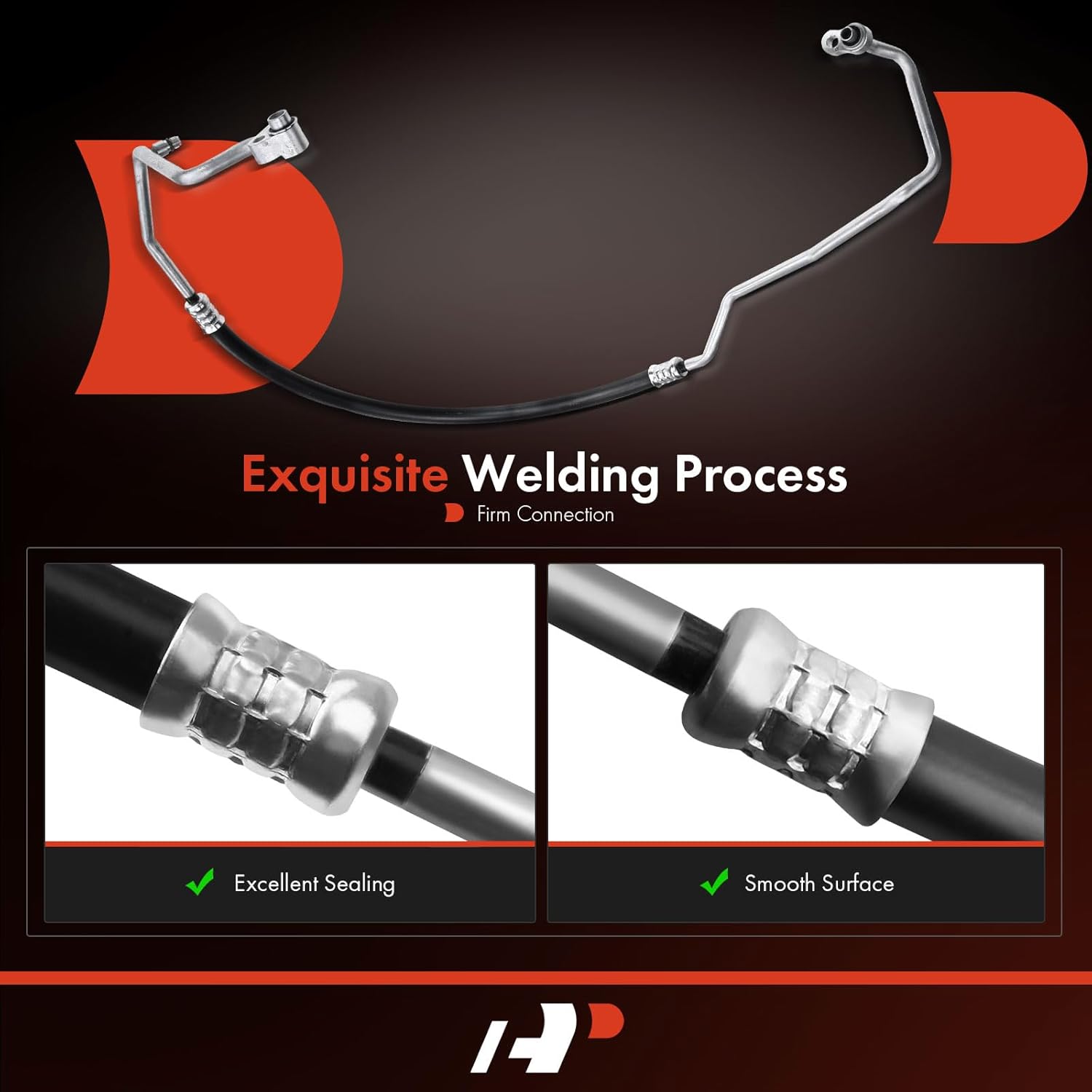 A-Premium A/C Discharge Line Hose Assembly Compatible with Saturn Vue, 2008 2009 2010, 3.6L, DOHC, Compressor to Condenser