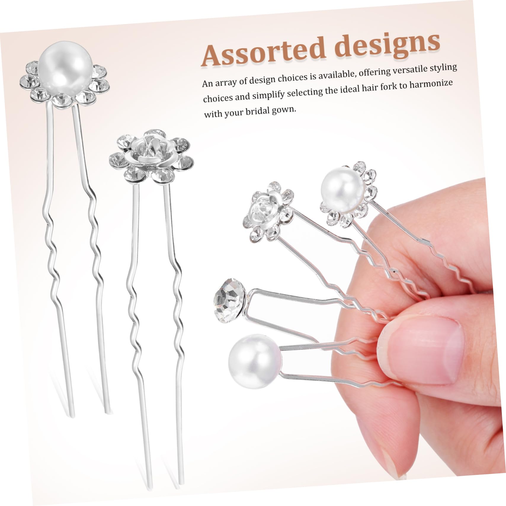 FRCOLOR 200 Pièces Clip En u Accessoires Pour Cheveux és Épingles à Cheveux Épingle à Cheveux En Accessoires De Cheveux De Mariage Accessoires De Cheveux De Bal Perle Strass