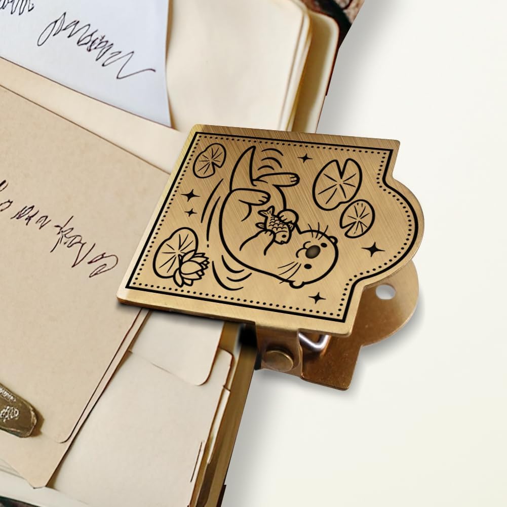 ANATTASOUL Otter Travel Journal Clip for DIY Use
