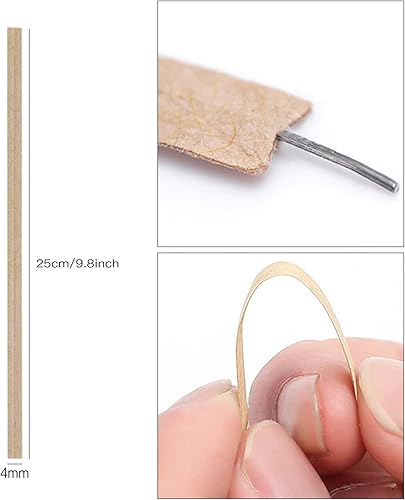 Vista 2 de 1000 piezas de lazos giratorios, lazos de papel kraft para plantas, lazos de pan reutilizables para fiestas, violonchelo, dulces, café, bolsas