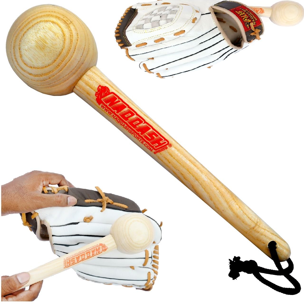 Maillet En Bois Pour Gant De Baseball/softball - Pour Assouplir Et Casser Un Gant Neuf