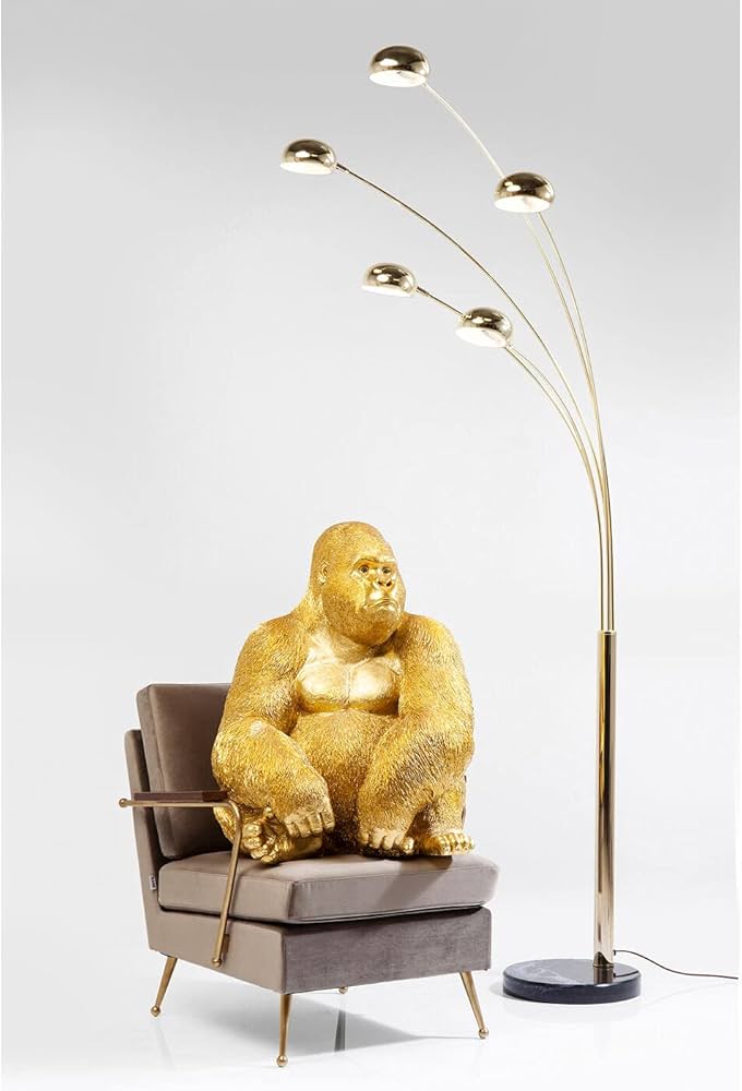Amazon.co.jp: Kare Genuine Object Gorilla, Gold, XL, W23.6 x D21.7