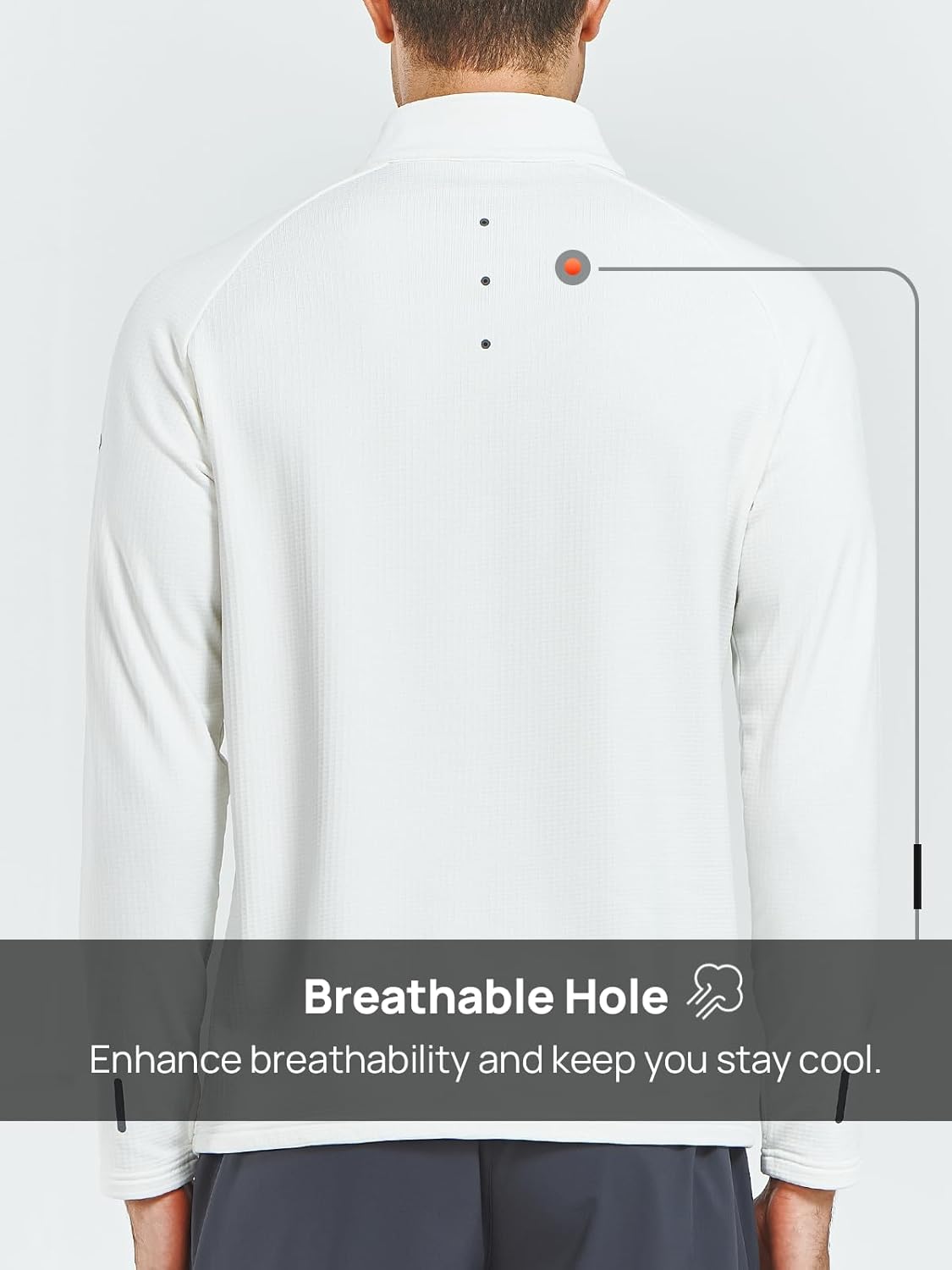 NORTHYARD Men's Quarter Zip Pullover Fleece Lined Long Sleeve Running Shirts Golf Sweatshirts Outdoor Thermal Layer Hiking - Image 4