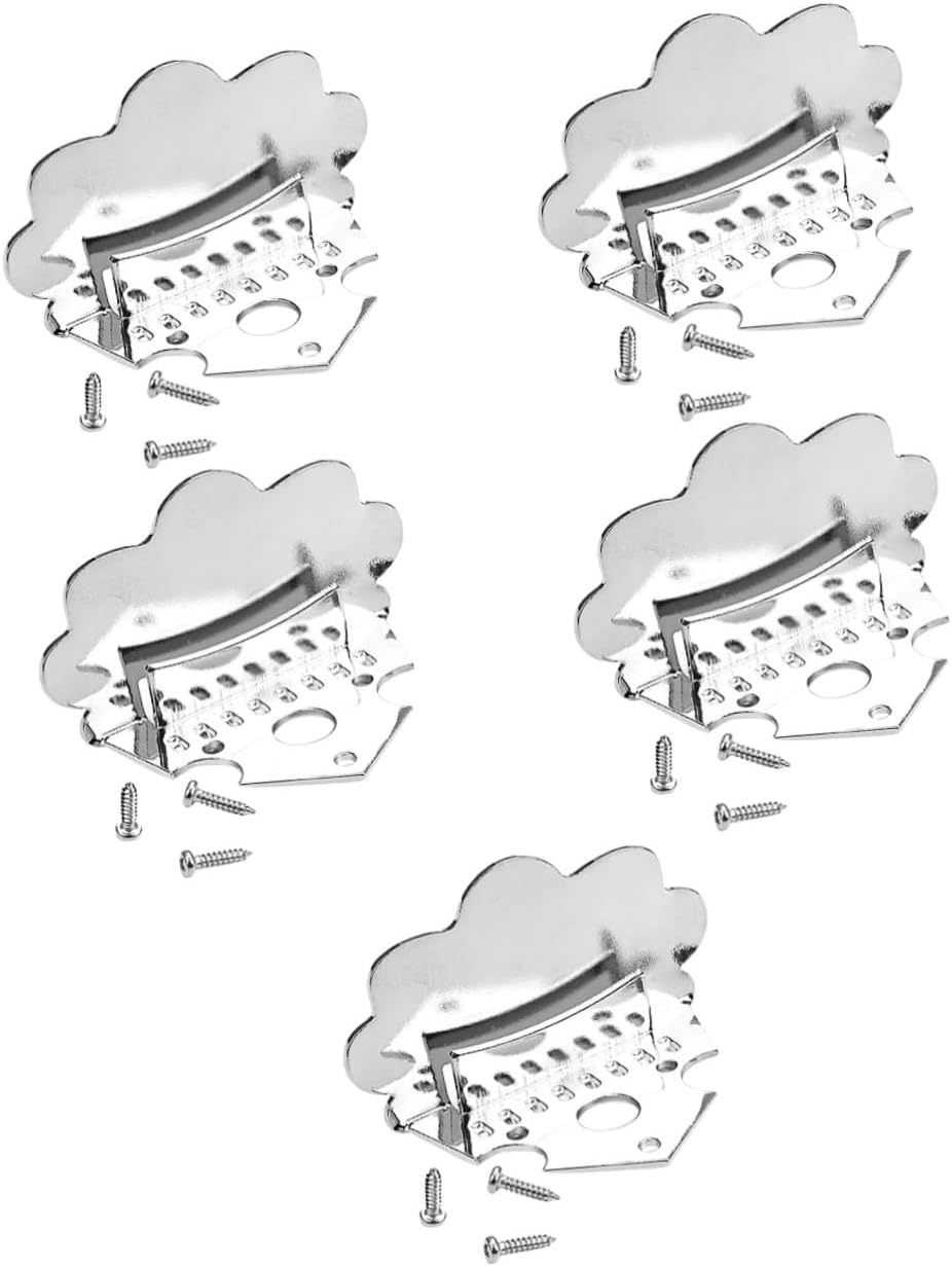 5sets Mandolin Tailpiece String Instrument Accessory for -term Use Finish Essential Tool for Mandolin