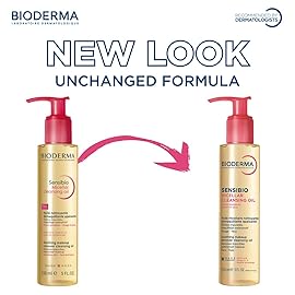 Bioderma Sensibio Micellar Cleansing Oil, 1st Ecobiological Micellar Formula Gentle Face Cleanser That Deeply Cleanses, Soothes & Nourishes Skin with Oil-to-Milk Texture, Fragrance-Free, 5 Fl Oz