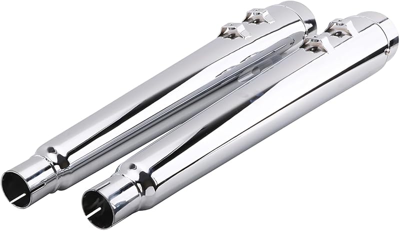 JFG RACING 4 colos kipufogócső króm megafon slipon szilenszer Harley Davidson