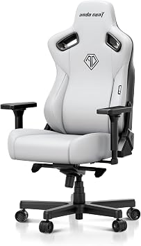 Anda Seat Kaiser 3E Gaming Chair for Adults - Ergonomic Office Chair with 4D Armrests & Adjustable Back, PVC Leather Computer Chairs for Office or Gaming XL, Cloudy White