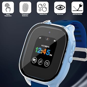 4-Pack Case Compatible for Gizmo Watch 3 Screen Protector for Kids