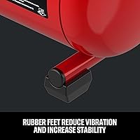Vista 7 de CRAFTSMAN Compresor de aire, compresor de aire portátil de 2 galones, 1/3 HP máximo 125 PSI sin aceite, peso ligero con kit de accesorios de 10