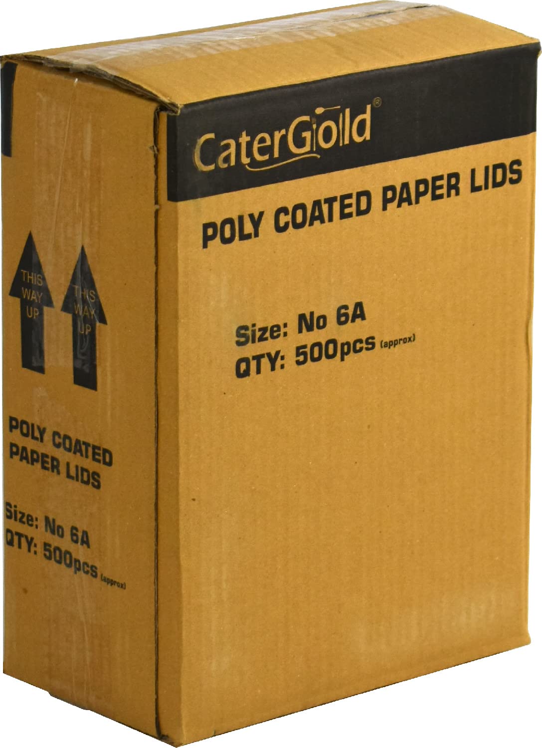 Sterling Ventures White Catergold Poly Coated Lids For Foil Containers 6A, No 2, 9 X 9 Bulk Pack (6A 500Pk)