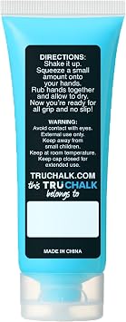 GhostChalk by TruChalk 100ml Bottle All Grip No Slip Clear Liquid Chalk for Obstacles, Gymnastics, Rock Climbing, Crossfit, and Weightlifting. Sweat Resistant and Long-Lasting Grip Strength.