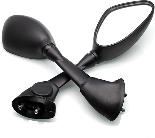 Miniatura 3 de MZS Espejos retrovisores de motocicleta de carreras, accesorios para espejo retrovisor lateral negro compatible con S1000RR 2010-2018 / HP4 2011-2015