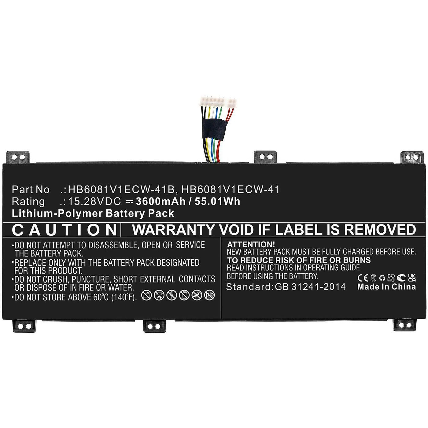 Coreparts Battery for Huawei Notebook, Brand