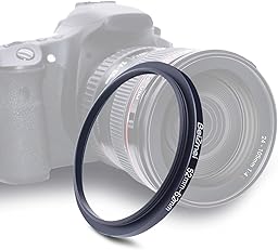 Filtre Adaptateur de 52mm à 62mm Compatible avec tous les objectifs 52mm à 62mm UV, ND, CPL, filtre, 52mm lentille à 62mm appareil photo Filtre (52-62mm)