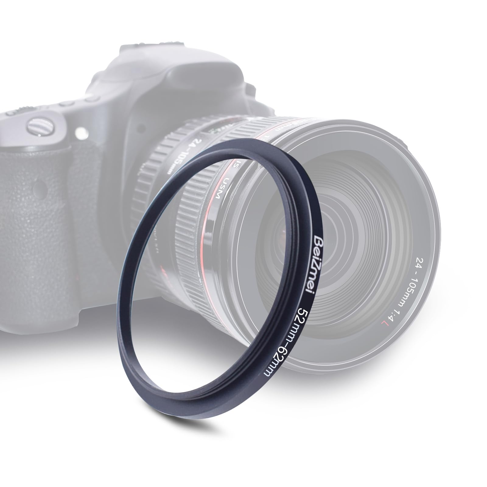 Filtre Adaptateur de 52mm à 62mm Compatible avec tous les objectifs 52mm à 62mm UV, ND, CPL, filtre, 52mm lentille à 62mm appareil photo Filtre (52-62mm) - 1