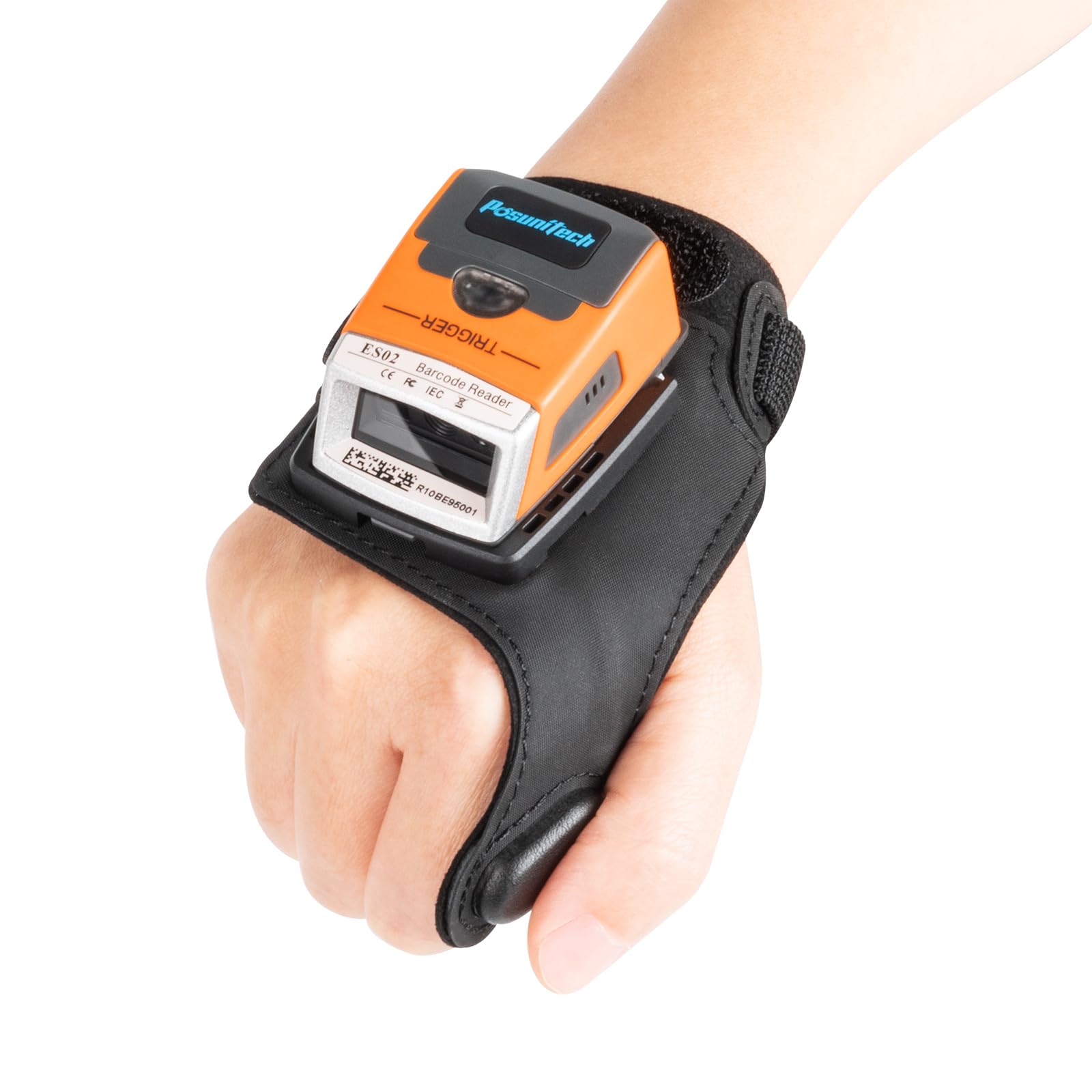 Posunitech Glove Barcode Scanner 2D ES02 Wearable Bluetooth NFC