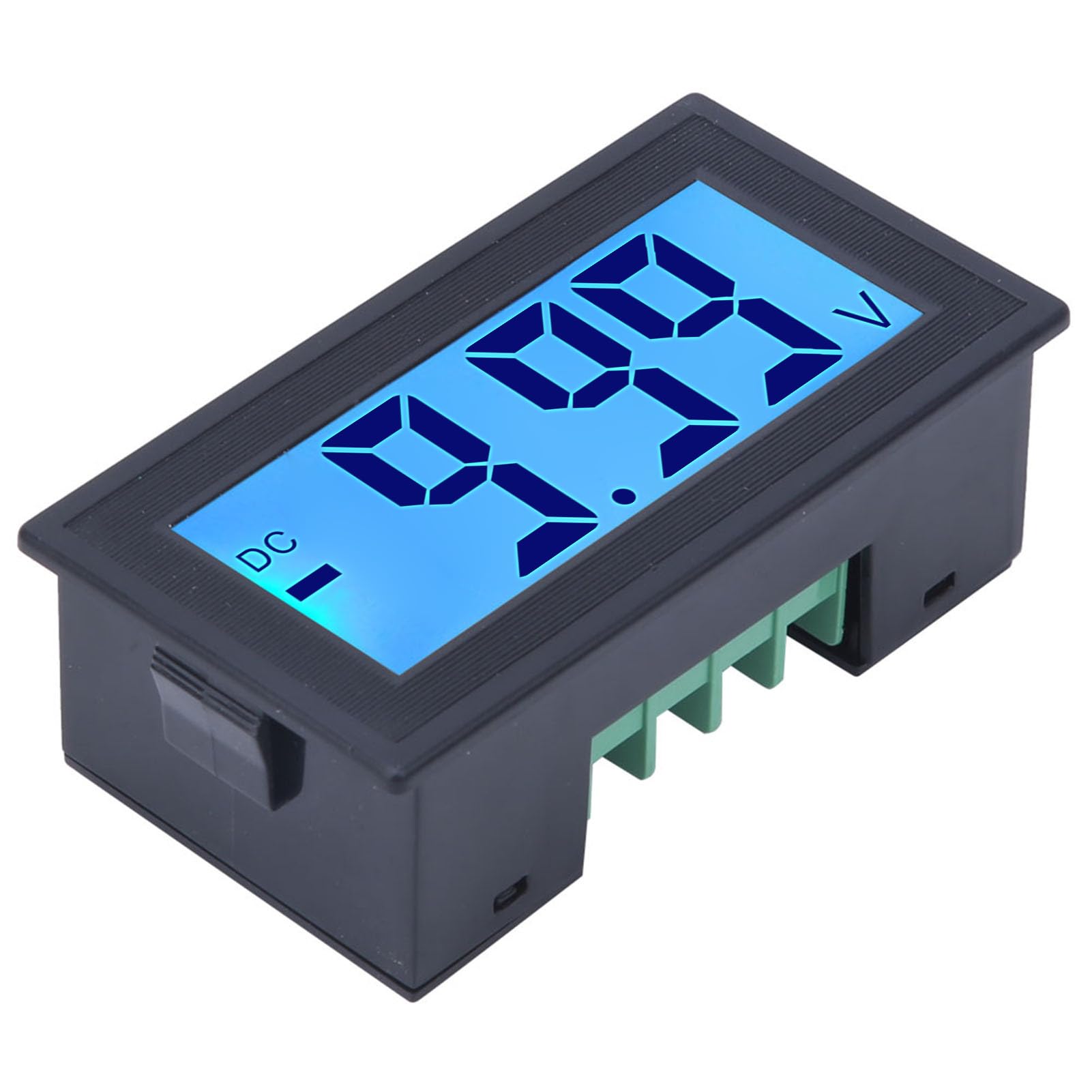 Voltmeter, YB5135DB DC Digital Voltmeter LCD-Display Spannungsmesser mit Hoher, Bequemer Installation Zum Testen der Spannung, Voltmeter (Gleichstrom 0–10 V)